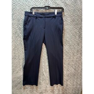 Talbots Windsor‎ Petite Navy Blue Straight Leg Career Pants Size 6P